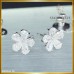 ต่างหูเพชรหยดน้ำ สี100 ดีไซน์รูปดอกไม้ ER02634