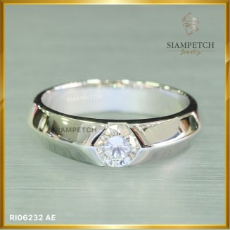 แหวนหมั้นเพชรชาย 0.50 กะรัต น้ำ 98 RI06232