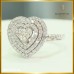 แหวนเพชรแท้ ดีไซน์รูปหัวใจ 1.55 กะรัต สี 98 RI06234
