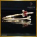 กำไลข้อมือเพชรแท้ สี 100 ประดับทับทิม BL01213