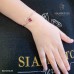 กำไลข้อมือเพชรแท้ สี 100 ประดับทับทิม BL01213
