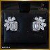 ต่างหูเพชรเอมเมอรัล ล้อมเพชร สี100 ER03125