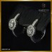 ต่างหูเพชรห่วง OVAL ล้อมเพชร สี100 ER03127