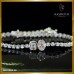 สร้อยข้อมือเพชรแท้รอบเส้น Mix Shapes สี 93 BL01264