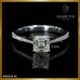 แหวนเพชรแท้ Asscher 1.50 กะรัต สี 94 VVS1 ใบเซอร์ GIA RI06290