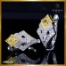 ต่างหูเพชรแท้ mix shape ตัวเรือน white gold 18k ER03187