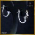 ต่างหูเพชรแท้ mix shape ตัวเรือน white gold 18k ER03187