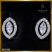 ต่างหูเพชร Marquise ล้อมแจ็ตเก็ต สี 100 ER03192