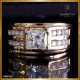 แหวนเพชร Princess cut 1.52 กะรัต สี 94 ใบซอร์ GIA ตัวเรือนทองพิ้งค์โกลด์ 18K RI06152