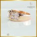 แหวนเพชร Princess cut 1.52 กะรัต สี 94 ใบซอร์ GIA ตัวเรือนทองพิ้งค์โกลด์ 18K RI06152