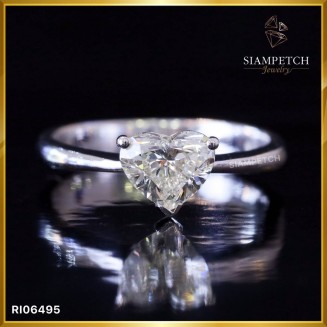 แหวนเพชรหัวใจเม็ดกลาง 1.00 กะรัต  RI06495