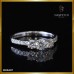แหวนเพชรแถว 0.64 กะรัต สี97 ตัวเรือน white gold 18K ฝังเพชรสี 100 RI06497