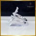 แหวนเพชรไข้ว mix shape สี 100 หน้ากว้าง ตัวเรือน white gold 18k ฝังเพชรสี 100 RI06525 แหวนเพชรไข้ว mix shape สี 100 หน้ากว้าง ตัวเรือน white gold 18k ฝังเพชรสี 100 RI06525