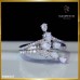 แหวนเพชรไข้ว mix shape สี 100  ตัวเรือน white gold 18k ฝังเพชรสี 100 RI06527