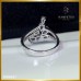 แหวนเพชรไข้ว mix shape สี 100  ตัวเรือน white gold 18k ฝังเพชรสี 100 RI06527
