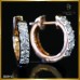 ต่างหูเพชรห่วงเพชรกลม สี100 ER03112