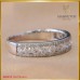 แหวนเพชรแถว สี 100 ตัวเรือน white gold 18K SE0012