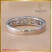 แหวนเพชรแถว สี 100 ตัวเรือน white gold 18K SE0012