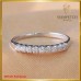 แหวนเพชรแถวสี 98 ตัวเรือน white gold 9K SE01447