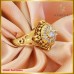 แหวนเพชรซีกฝังบนตัวเรือนทอง18K SE0681