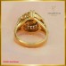 แหวนเพชรซีกฝังบนตัวเรือนทอง18K SE0681
