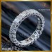 แหวนเพชรรอบวง Emerald Cut Eternity Ring  สี 100 RI05795