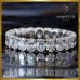 แหวนเพชรรอบวง Oval Cut Eternity Ring  สี 98 RI06261