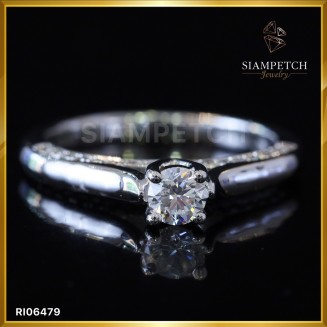 แหวนหมั้นเพชรแท้ 0.25 กะรัต สี 96 RI06479