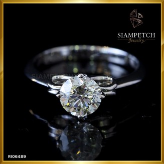 แหวนหมั้นเพชรแท้ 1.02 กะรัต สี 92  RI06489
