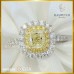 แหวนเพชร Cushion Cut 1.01 กะรัต ใบเซอร์ GIA RI06558