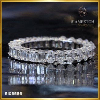 แหวนเพชรรอบวง Eternity Ring Mix Shape สี 98 RI06586