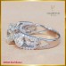 แหวนเพชรแท้ สี93 ฝังบนตัวเรือน ทองคำขาว 18K SE0545