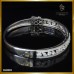 กำไลเพชรแท้ เพชรรวม 1.59 กะรัต สี99 ฝังบนตัวเรือนทองคำขาว 18K BL01300