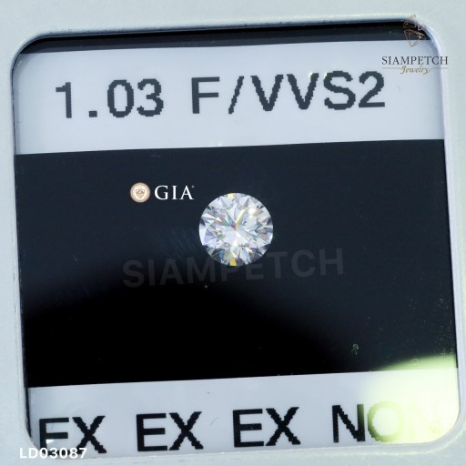 เพชรแท้ Round Shape 1.03 กะรัต สี 98 ใบเซอร์ GIA LD03087 เพชรแท้ Round Shape 1.03 กะรัต สี 98 ใบเซอร์ GIA LD03087