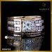 แหวนเพชร Princess cut 1.52 กะรัต สี 94 ใบซอร์ GIA ตัวเรือนทองพิ้งค์โกลด์ 18K RI06152