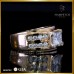 แหวนเพชร Princess cut 1.52 กะรัต สี 94 ใบซอร์ GIA ตัวเรือนทองพิ้งค์โกลด์ 18K RI06152