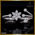 แหวน Two-Finger Ring ดีไซน์เก๋ เพชรขาวสี 100 RI06653