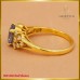แหวนไพลิน ประดับเพชรแท้ ฝังบนตัวเรือนทอง 18K SE01450