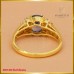 แหวนไพลิน ประดับเพชรแท้ ฝังบนตัวเรือนทอง 18K SE01450