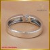 แหวนเพชแท้ เม็ดเดี่ยว 0.15 กะรัต ฝังบนตัวเรือนทองคำขาว18K SE01501