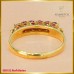 แหวนแถวทับทิม ฝังบน ตัวเรือนทอง18K SE0152
