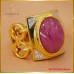 แหวนทับทิมพม่า เผาใหม่ ประดับเพชรแท้ ฝังตัวเรือนทอง 18K SE01533