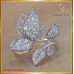 แหวนเพชรแท้ ดีไซน์ทรงหน้ากว้าง สุดเก๋ ฝังตัวเรือนทองคำขาว 18K SE01608