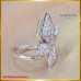 แหวนเพชรแท้ ดีไซน์ทรงหน้ากว้าง สุดเก๋ ฝังตัวเรือนทองคำขาว 18K SE01608