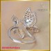 แหวนเพชรแท้ ดีไซน์ทรงหน้ากว้าง สุดเก๋ ฝังตัวเรือนทองคำขาว 18K SE01608