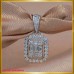 จี้เพชรแท้ ดีไซน์มินิมอลสุดน่ารัก ที่ฝังบนตัวเรือนทองคำขาว 18K SE01681