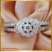 แหวนเพชรแท้ ฝังบนตัวเรือนทองคำขาว 18K SE01702