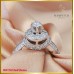 แหวนเพชรแท้ ฝังบนตัวเรือนทองคำขาว 18K SE01702