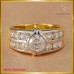 แหวนเพชร ทรงหน้ากว้าง บนตัวเรือนทอง18K SE01714