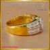 แหวนเพชร ทรงหน้ากว้าง บนตัวเรือนทอง18K SE01714